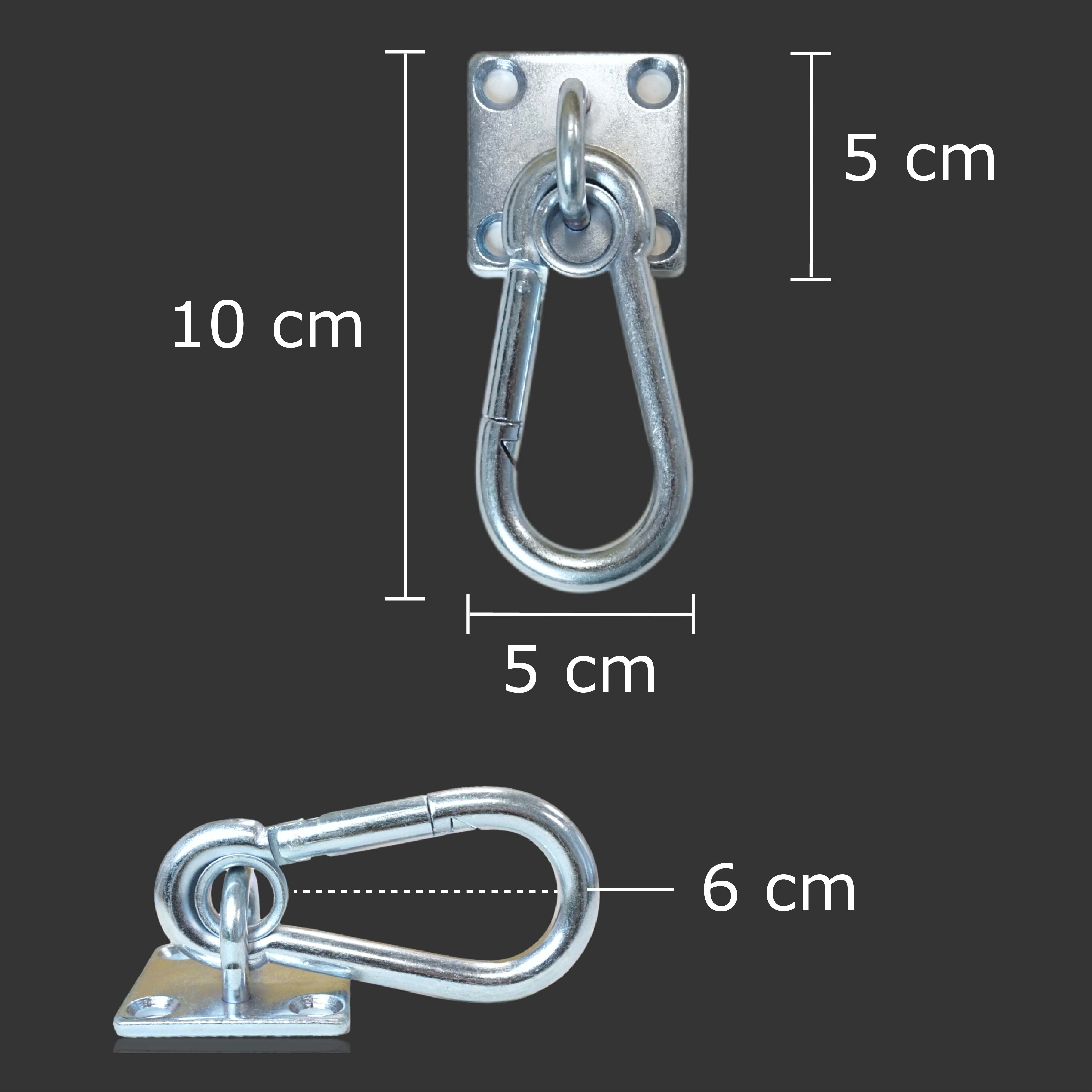Anbindering mit Karabiner für Pferde, zum Schrauben